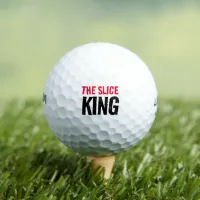 Funny The Slice King Golf Balls