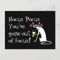 Hocus Pocus Out of Focus Halloween Postcard
