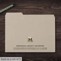 Elegant Branded File Folder Set