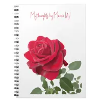 Red rose - Oil Painting Notebook