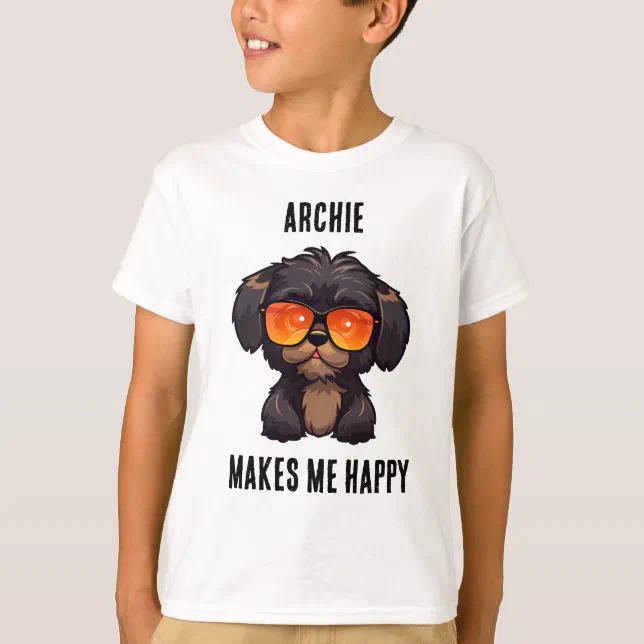 Cute Puppy Brings Happiness | Boys Kids T-Shirt