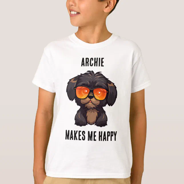  Cute Puppy Brings Happiness | Boys Kids T-Shirt