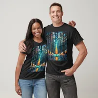 Iridescent Holiday Dream 🎄 Glowing Christmas Tree T-Shirt