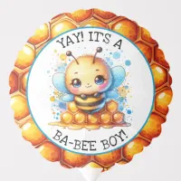 Honey bee themed Boy's Baby Shower Personalized Balloon