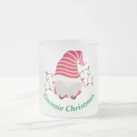 Gnomie Christmas Frosted Glass Coffee Mug