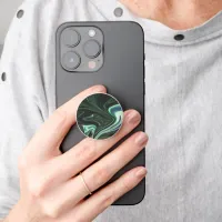 Cute Modern Elegant Green Marble PopSocket