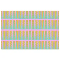 Retro Hip Mod Pop Striped Pattern Pink Orange Blue Tissue Paper