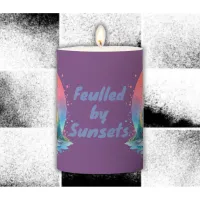 Fuelled by Sunsets Cute Cottage Core | Pillar Candle