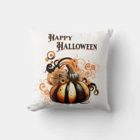 Happy Halloween Throw Pillow