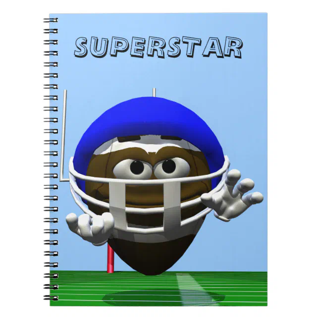 ... Football in a Helmet Notebook