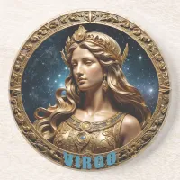 Virgo astrology sign coaster