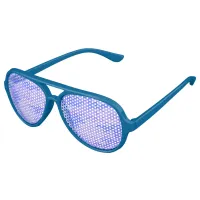 Camouflage Pastel Blue Abstract Pattern Aviator Sunglasses