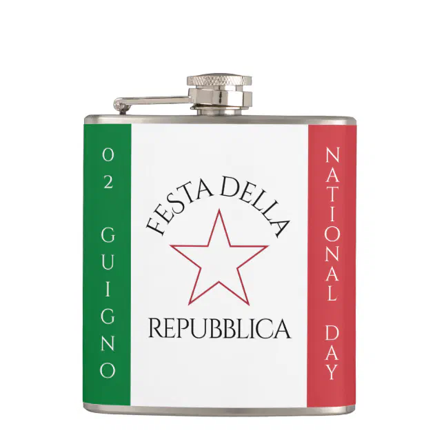 Festa della Repubblica National Day of Italy Flag Flask