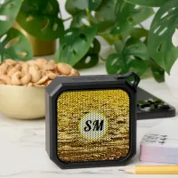 Personalize Monogram Fools Gold Pyrite Abstract Bluetooth Speaker