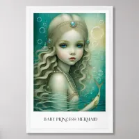 Baby Princess Mermaid Framed Art