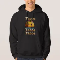 Kawaii Cartoon Tacos  Hoodie