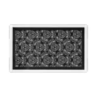 Black and White Abstract Acrylic Tray