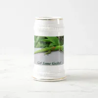 Gold Dust Day Gecko – Audition and Get Some Gecko Beer Stein