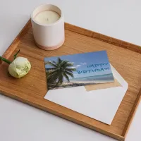 Happy Birthday Isla Saona Caribbean Paradise Beach Card