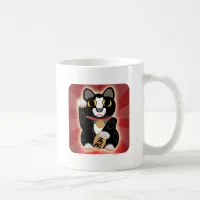 Lucky Tuxedo Cat At Home Coffee Mug