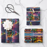 Christmas Winter Wonderland Holiday Season Wrapping Paper Sheets