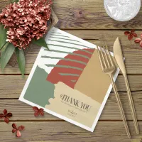 Color Block Wedding Autumn ID740 Napkins