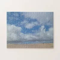 Blue Sky Beach Scene Jigsaw Puzzle