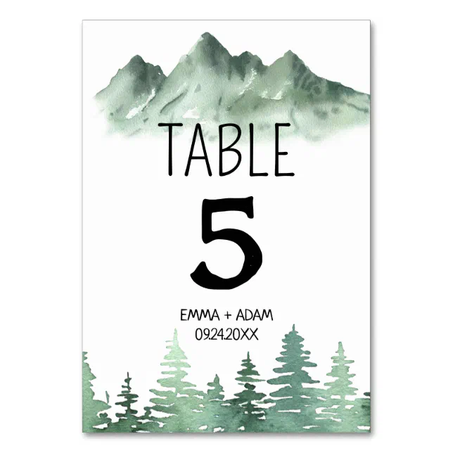 Table Cards