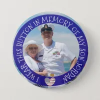 Personalized In memory of my son Button