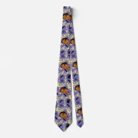 Cute Halloween Cats, Bats and Stars Neck Tie