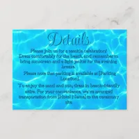  Azure Turquoise Bleu Water Reflection Minimalism Enclosure Card