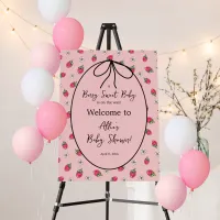 Baby Shower Strawberry Berry Sweet Welcome Foam Board