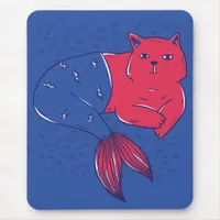 Mermaid Cat Mouse Pad