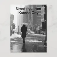 Greetings From Kansas City Vintage Kansas City Postcard