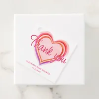 Little Sweetheart Valentine Watercolor Baby Shower Favor Tags