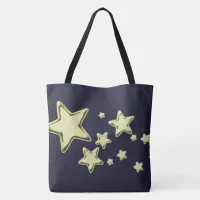 Golden Starburst Tote Bag