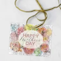 Watercolor and Ink Pastel Floral Art Mother's Day Postcard