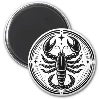 Horoscope Sign Scorpio Scorpion Symbol Magnet