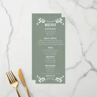 Art Nouveau Wedding Flat Menu