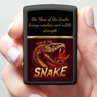 Celebrate 2025: year of the snake art! zippo lighter