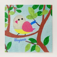 Bird in a tree jigsaw puzzle