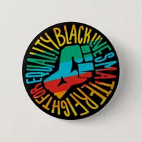 black lives matter x lgbt pride flag equality 2020 button