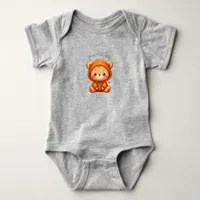 Cute Teddy Bear Cartoon Baby Bodysuit