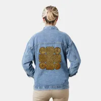 Celtic Knotwork Cross Denim Jacket