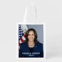 Vice President Kamala Harris Official Portrait Grocery Bag