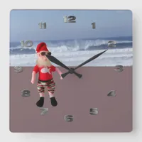 Clock - Santa at the Beach