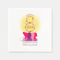 International Womens Day March 8 Inspire Inclusion Napkins