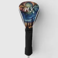 Mystical Ethereal Art with Trees and Night Sky Golf Head Cover