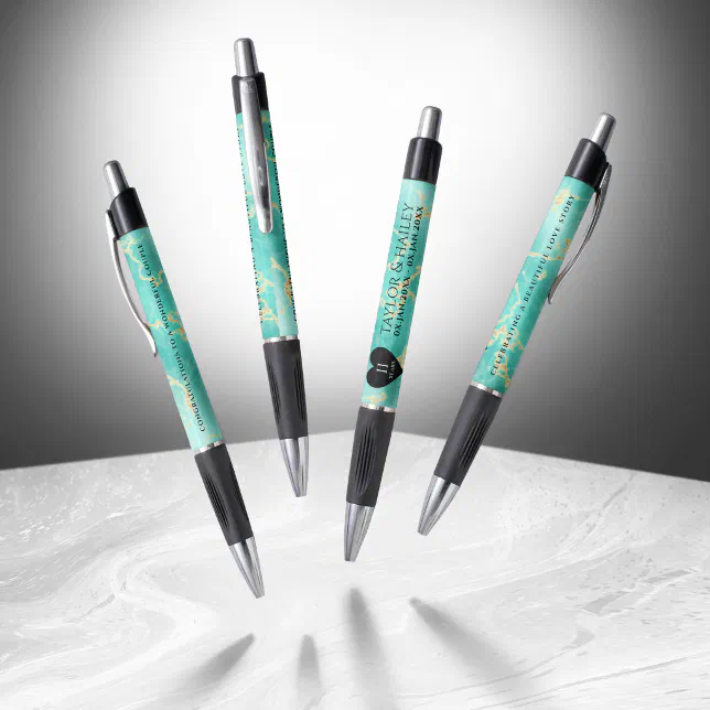 Elegant 11th Turquoise Wedding Anniversary Pen