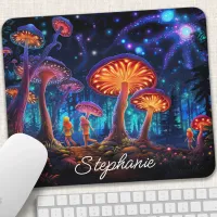 Personalized Glowing Mushroom Mouse Pad